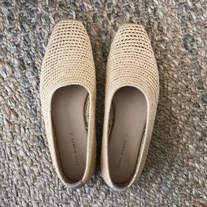 Woven flats from Zara! Worn a couple times.